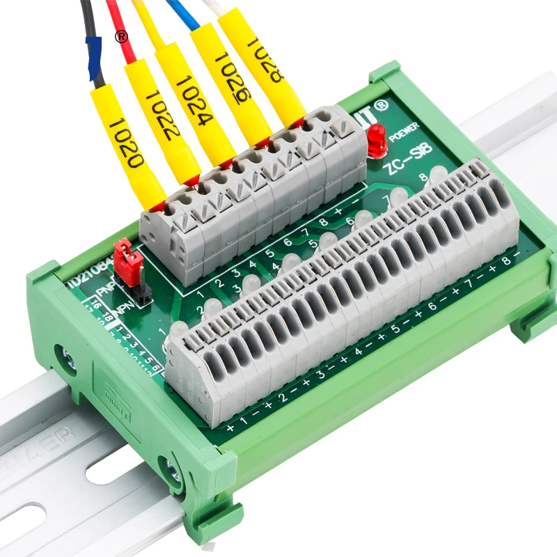 terminal de parafuso conecta din montar pluggable 8x3 03