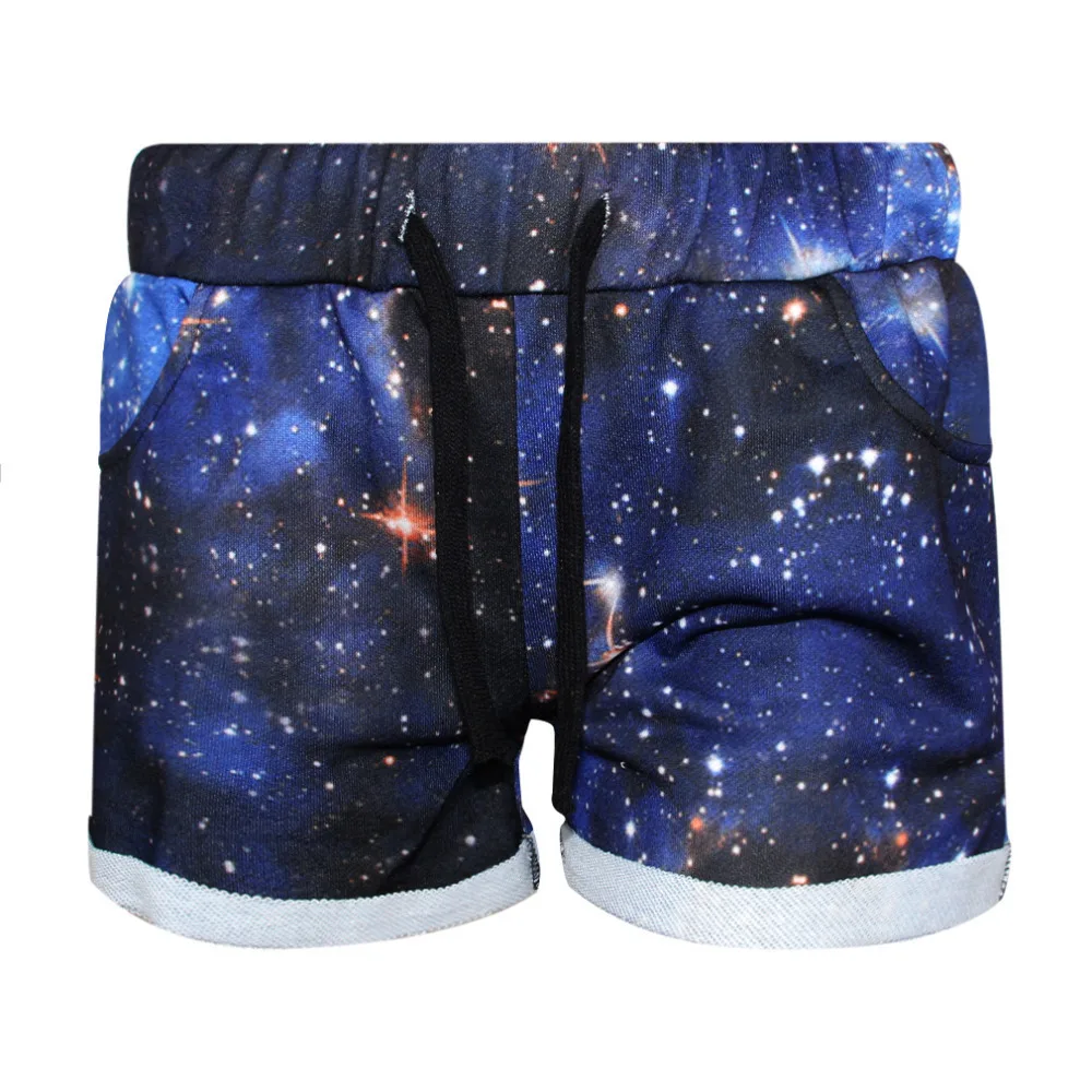 EAST KNITTING BL-577 New Fashion Winter Women Galaxy Printing Warm shorts Casual Shorts All-match Short for free shipping | Женская