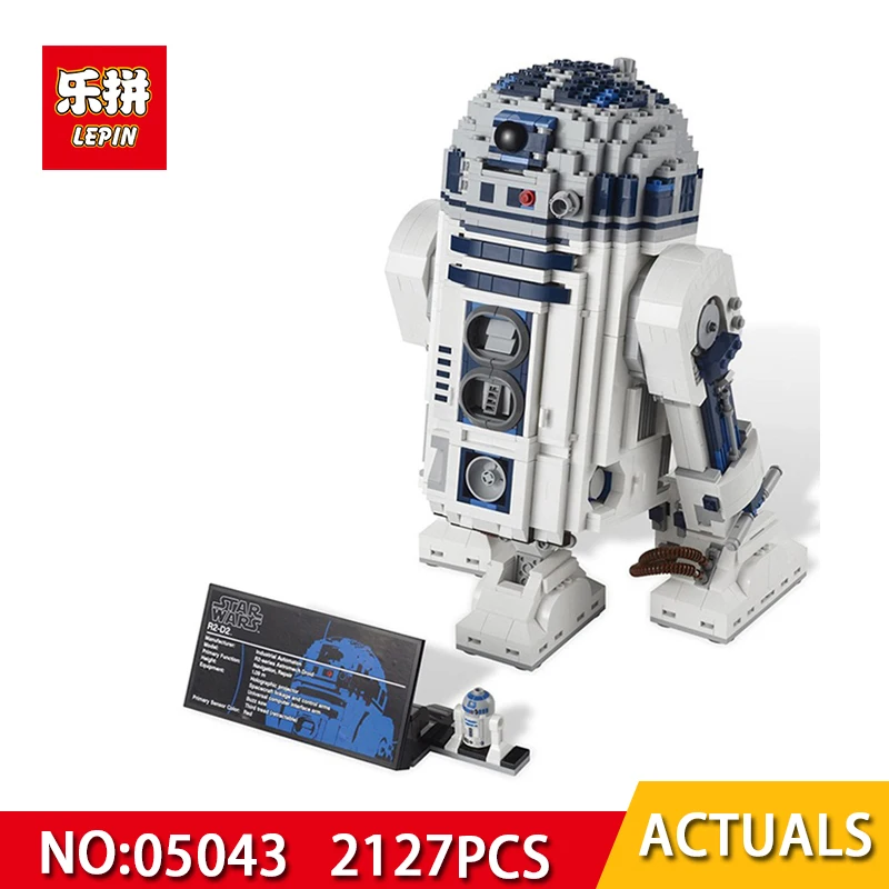 

LEPIN 05043 2127Pcs Star Wars Series The R2D2 Robot Set Out of Print D2 Building Blocks Bricks Model Kids Toys Compatible 10225