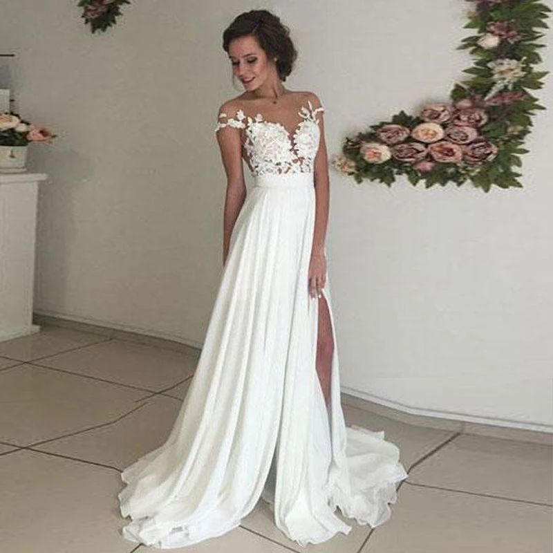 elegant beach dresses for weddings