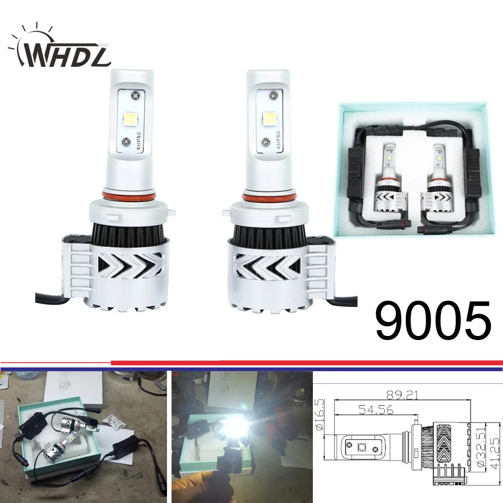 Высокая мощность 8G XHP50 72 Вт 36 Автомобильный светодиодный фары с cree чипы 9005 HB3 Лампа
