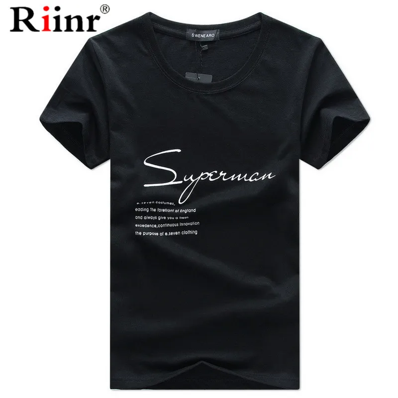 

Riinr Brand Tee New Summer New Cotton Men Top Tees Breathable Men Underclothes Solid Color O Neck Slim Fit Short Sleeve T shirt