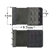 2 шт., расширители бюстгальтера, 3 крючка, 3 ряда, женское регулируемое нижнее белье, удлиненный бюстгальтер, застежка-крючок, пояс для бюстгальтера