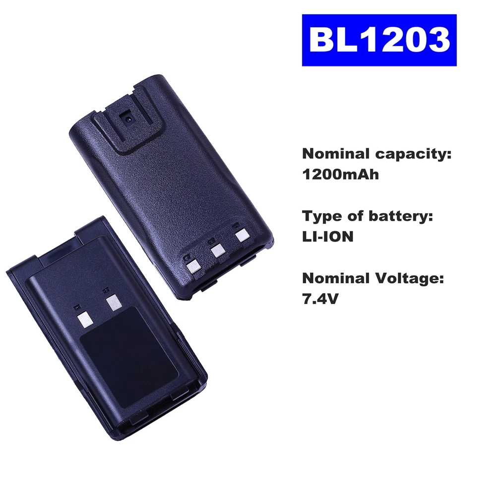 7 4 V 1200mAh литий-ионная Радио батарея BL1203 для HYT Walkie Talkie TC600 двухстороннее радио |