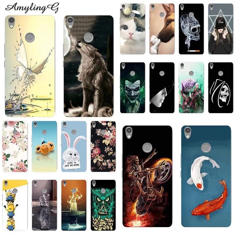 

Phone Cases For Tecno Camon CX Air C 10 C10 Air 5.5" Case Print Rose Wolf Patterned Cover Soft Silicone Back Shell Fundas Para