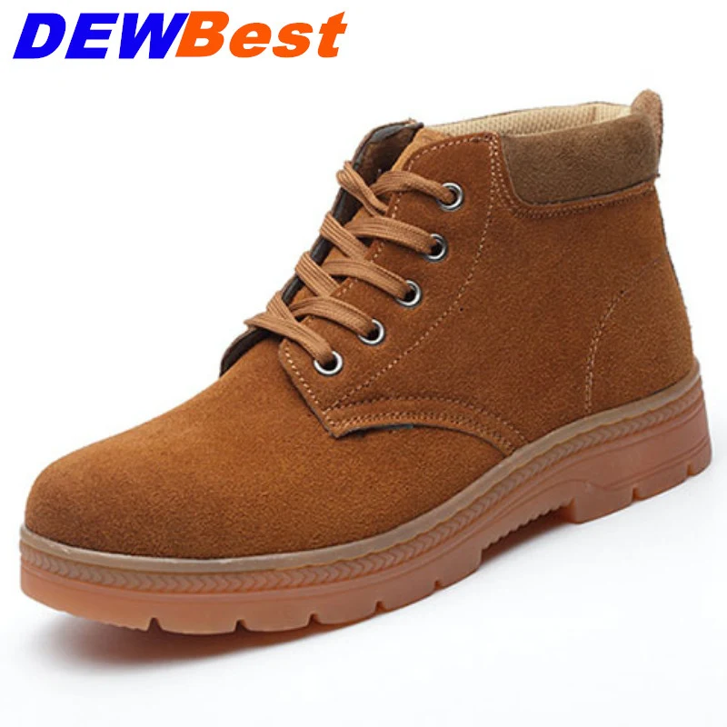 

Anti-puncture safety protective shoes wear-resisting and oil resistant fur high-side labor protection shoes welding shoes