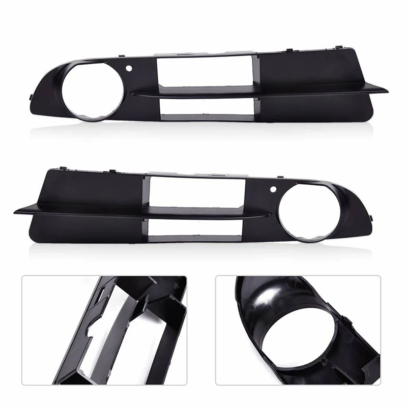 

2pc Car Fog Light Lamp Decor Frame Cover For BMW E60 525i 530i E61 545i 550i