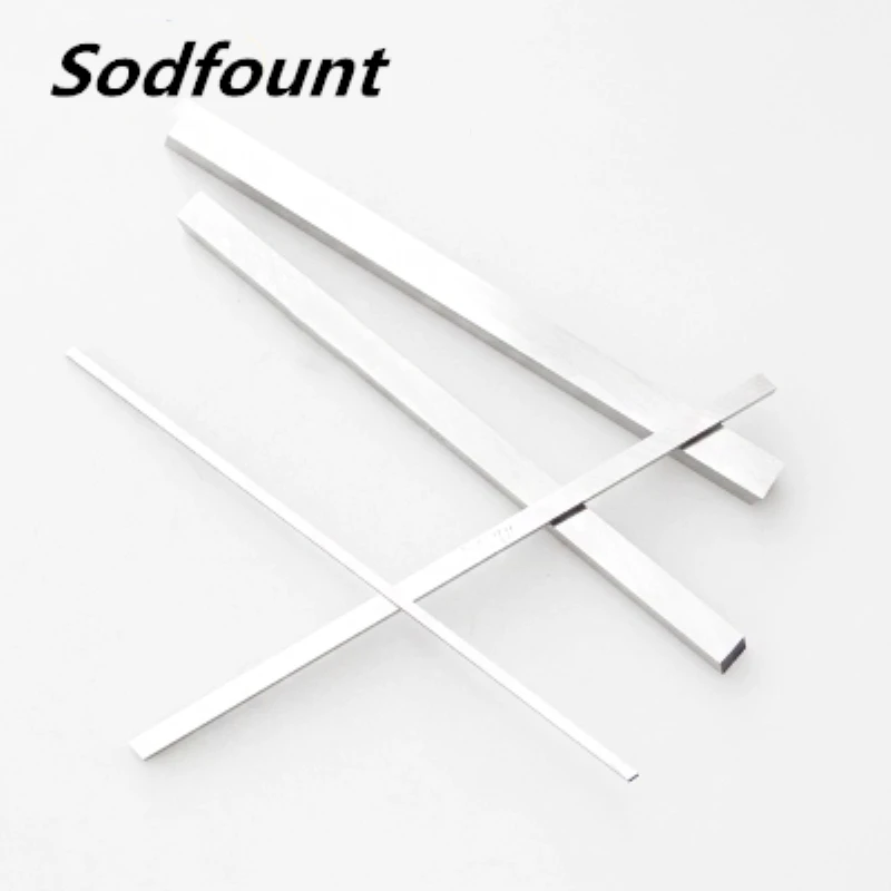 

4pcs 3X3mm 4X4mm 5X5mm 6X6mm 8X8mm 10X10mm 12X12mmX-(L)200mm Turning Parting Milling Lathe HSS Tool Bit Gray HRC60