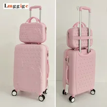 Hello Kitty Luggage bag,Children Women Suitcase set,ABS Cartoon Travel Box,Rolling Trolley Hardcase bag ,20″22″24″26″28″inch