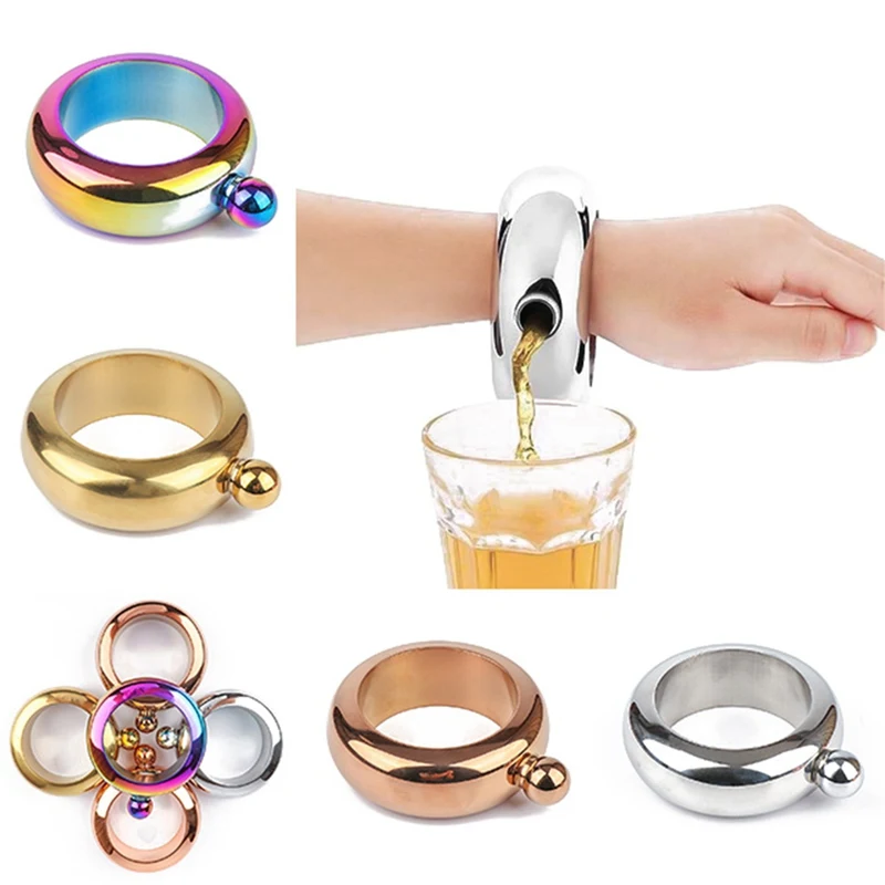 Stainless Steel Bracelet Flask Wine Bracelet Alcohol Bottle Drinkware
