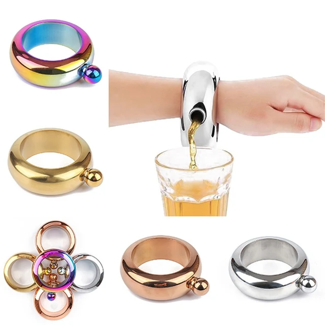 Stainless Steel Bracelet Flask Wine Bracelet Alcohol Bottle Drinkware