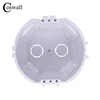 Coswall EU Standard, Wall Round Mounting Box, Internal Cassette, Wiring Box, White Back Box For EU Switch and Socket ► Photo 2/5