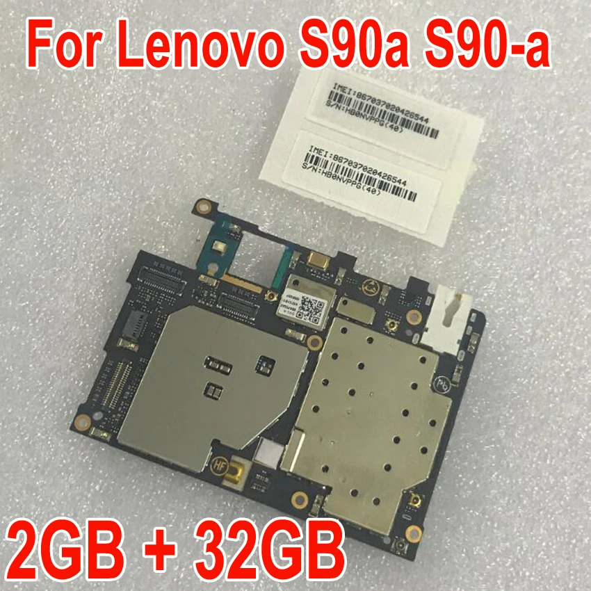  LTPro Tested  Original Working 2GB RAM +32GB ROM Mainboard For Lenovo S90 S90A S90-A Motherboard Mo