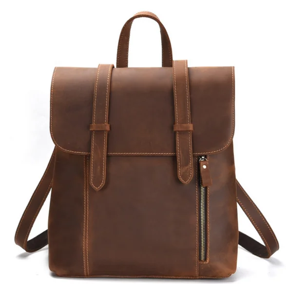 

Vintage Preppy Style Genuine Leather Backpack Durable Male Outdoor Travel Bags Cowhide Large Capacity Luggage Bags Totes D621