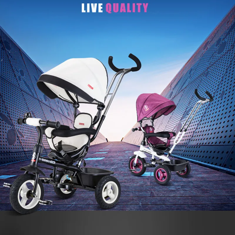 Hot Sell Seat 360 Degrees Rotated Baby Push Baby Stroller Multicolor Child Bike Commutatable Handle Kids Tricycle Free Drop Ship20
