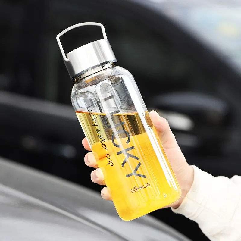 1000ml 700ml Glass Sports Water Bottle Container L