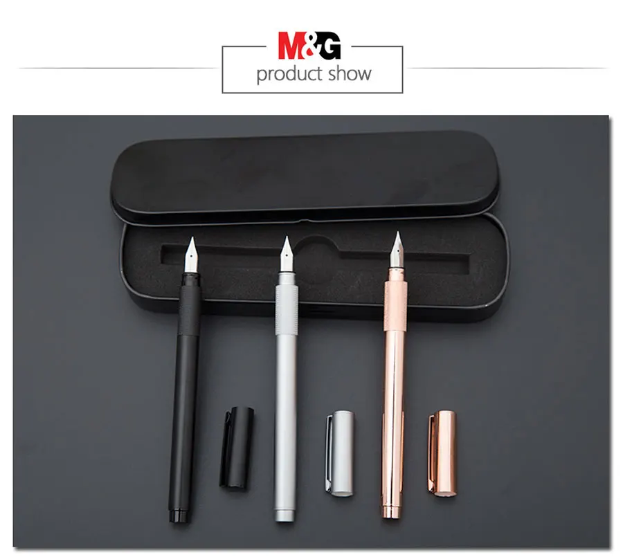 Прямая металлическая авторучка для школьные принадлежности элегантные канцелярские высокое качество роскошные подарочные ручки