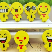 4 шт./лот Новинка Lovely смешной случай с улыбающимся лицом ластик Новинка ластик для детей каваи ластик стирательная резинка маленький размер подарки для детей