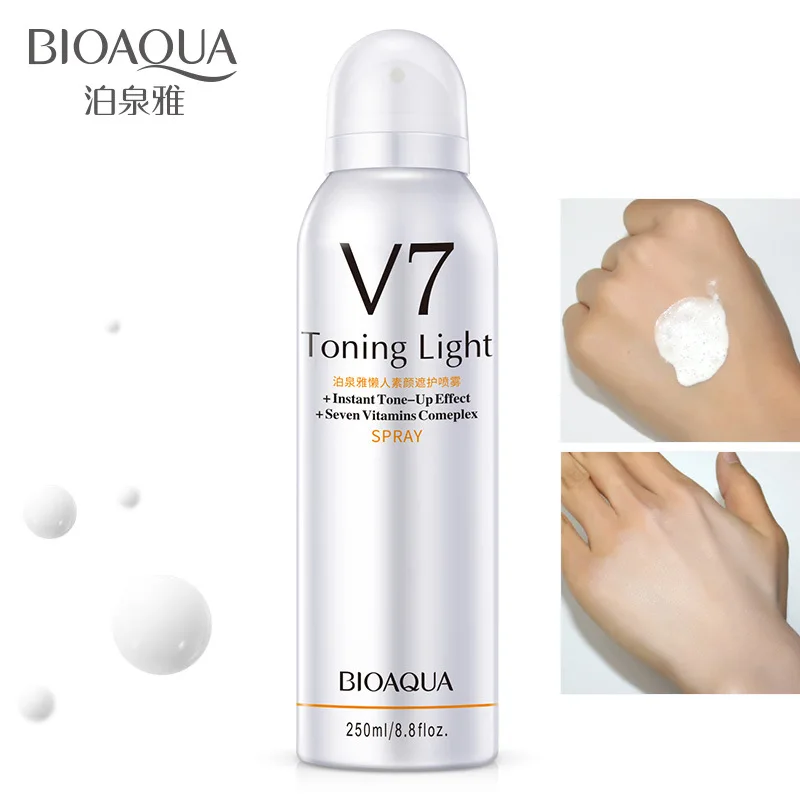 

BIOAQUA V7 Toning Light Youth Daytime Summer Replenishment Moisturizing Concealer Spray Shield Isolation Vitamin Atomizing 250g