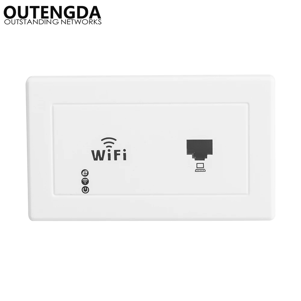 

300Mbps 118 us standard Wall mount Wireless AP Access Point Socket WiFi Range Repeater Extender Router for hotel office rooms