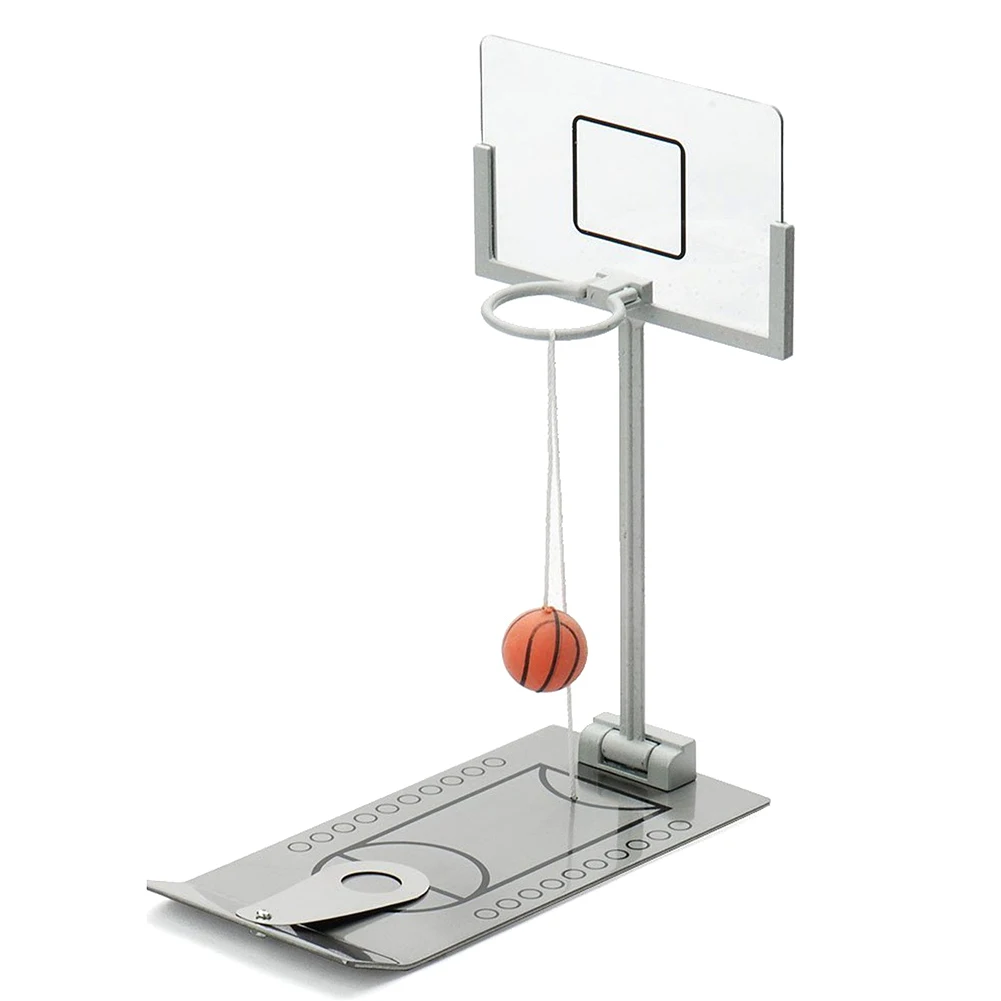 Mini Finger Basketball Game Foldable Table Spring Loaded Desktop Family