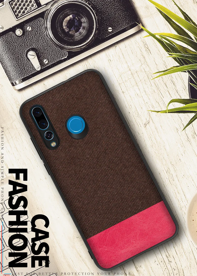 For Huawei Nova 4 Case New Full protection Hybrid PU Cloth TPU Business Dark Gentleman Case For Huawei Nova 4 Case21