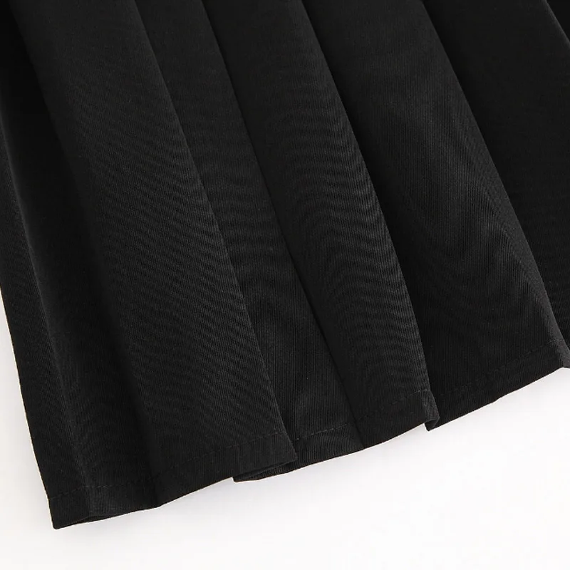 Droppshiping Women Pleated Skirts Elastic Waist Sailor Mini School Uniform Casual Students Skirt dg88