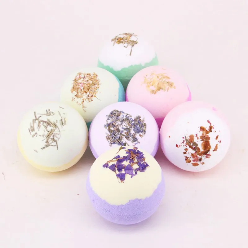 

1pc Random Color Deep Sea Bath Salt Body Essential Oil Bath Ball Natural Bubble Bath Bombs Ball 100g
