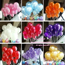 New 100pcs lot 10inch 1 2g pcs Latex Balloons Thickening Pearl Celebration Party Wedding Birthday font
