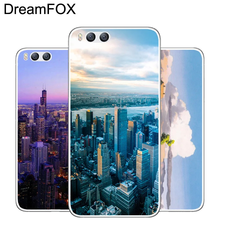 DREAMFOX M371 Airplane And Landscape Soft TPU Silicone Case Cover For Xiaomi Mi Note 2 3 4 5 6 8 SE M5 4C 4S 5C 5S 5X 6X A1 Plus |