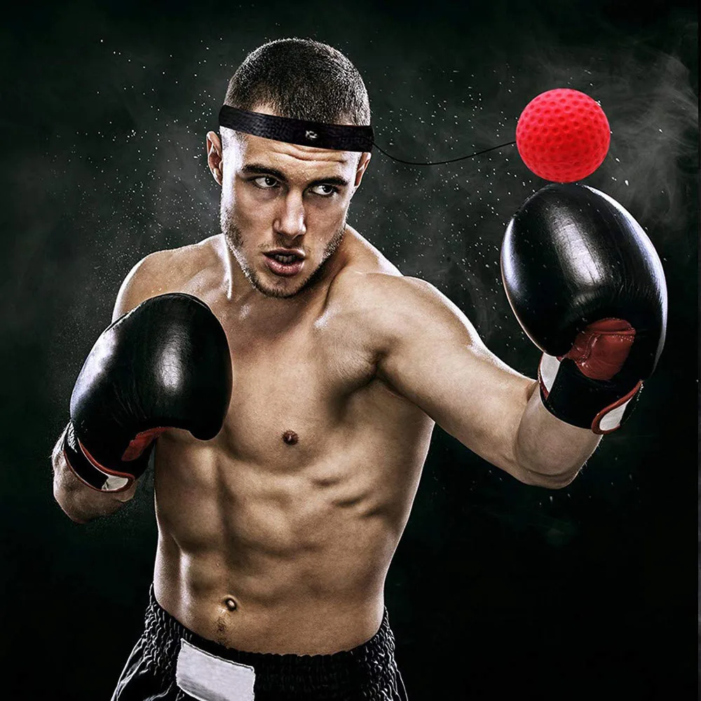 Boxing Magic Ball Reflex Speed Training With Headband Boxing Punching Balls Hand Eye Coordination Fitness Martial Arts Supplies boxing speed ball boxing reaction ball