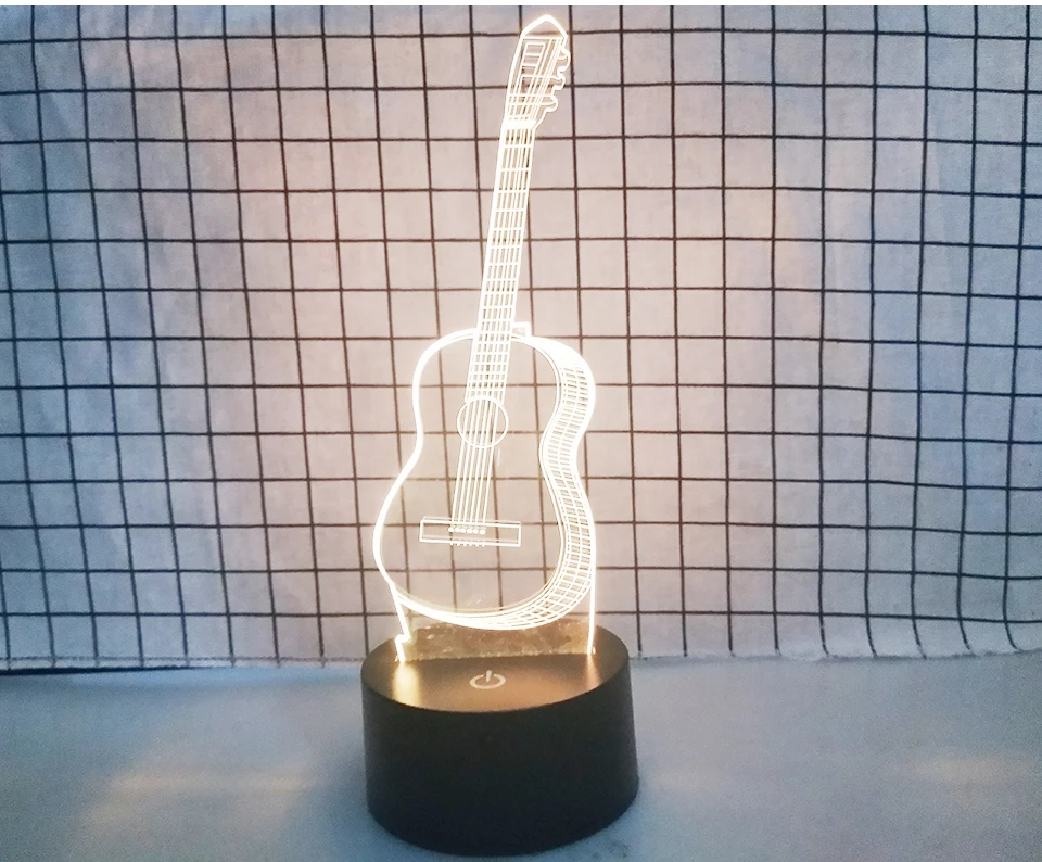 5V USB LED 3D Guitar Night Light (4)