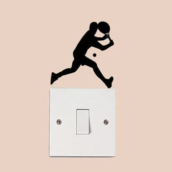 

Tennis Player Fashion Home Decor Switch Sticker Vinyl Wall Decal 6SS0530