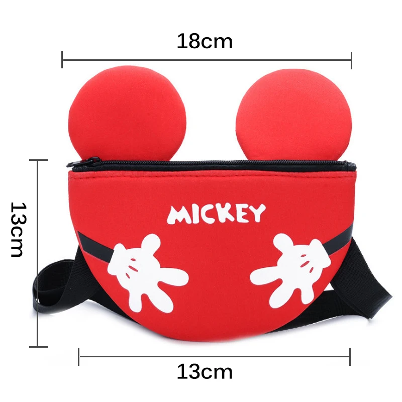 Детский рюкзак на плечо Disney Kids сумка мессенджер с милым бантом и рисунком Микки