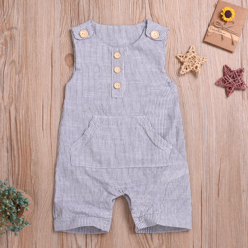 The ACE Family Short Sleeve Infant Jumpsuit Cute Newborn Outfits Summer Bodysuits
