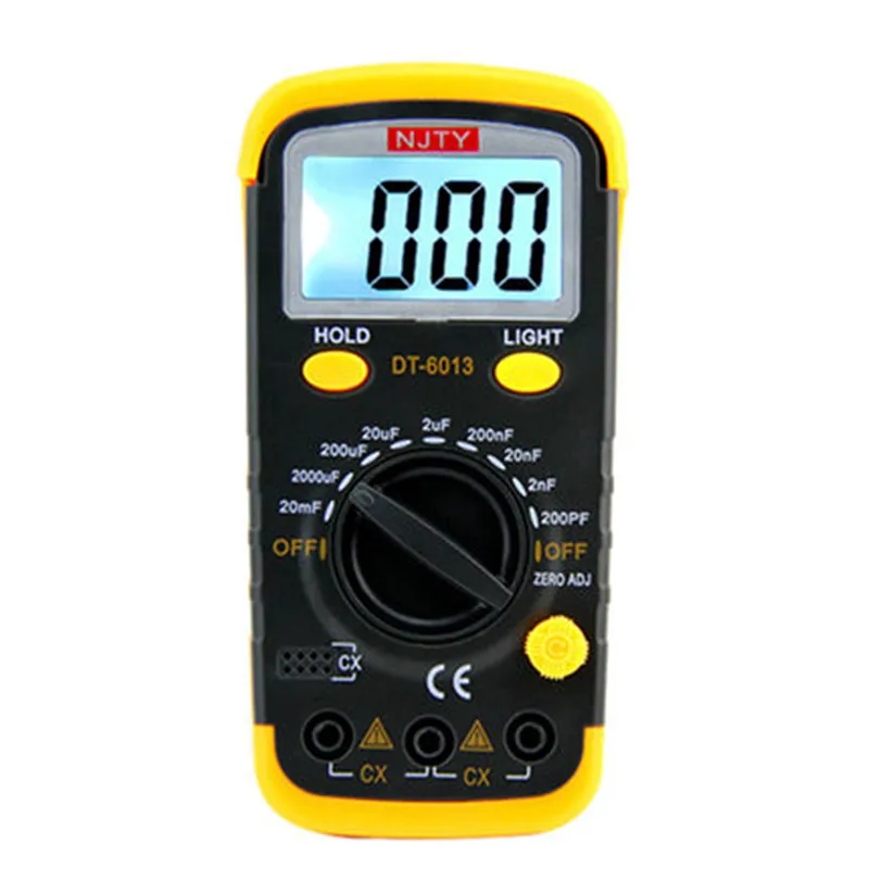 Digital Capacitance Meter LCD Display 200PF 20mF Capacity Testerin