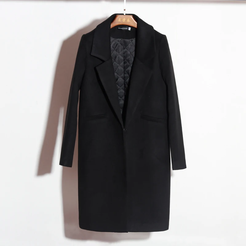 Dreawse Autumn Full Sleeve Long Solid Color Padded Cotton Thicken Turn-down Collar Slim Casual Plus Size Women Coat Mujer MZ1997 Dreawse Autumn Full Sleeve Long Solid Color Padded Cotton Thicken Turn-down Collar Slim Casual Plus Size Women Coat Mujer MZ1997