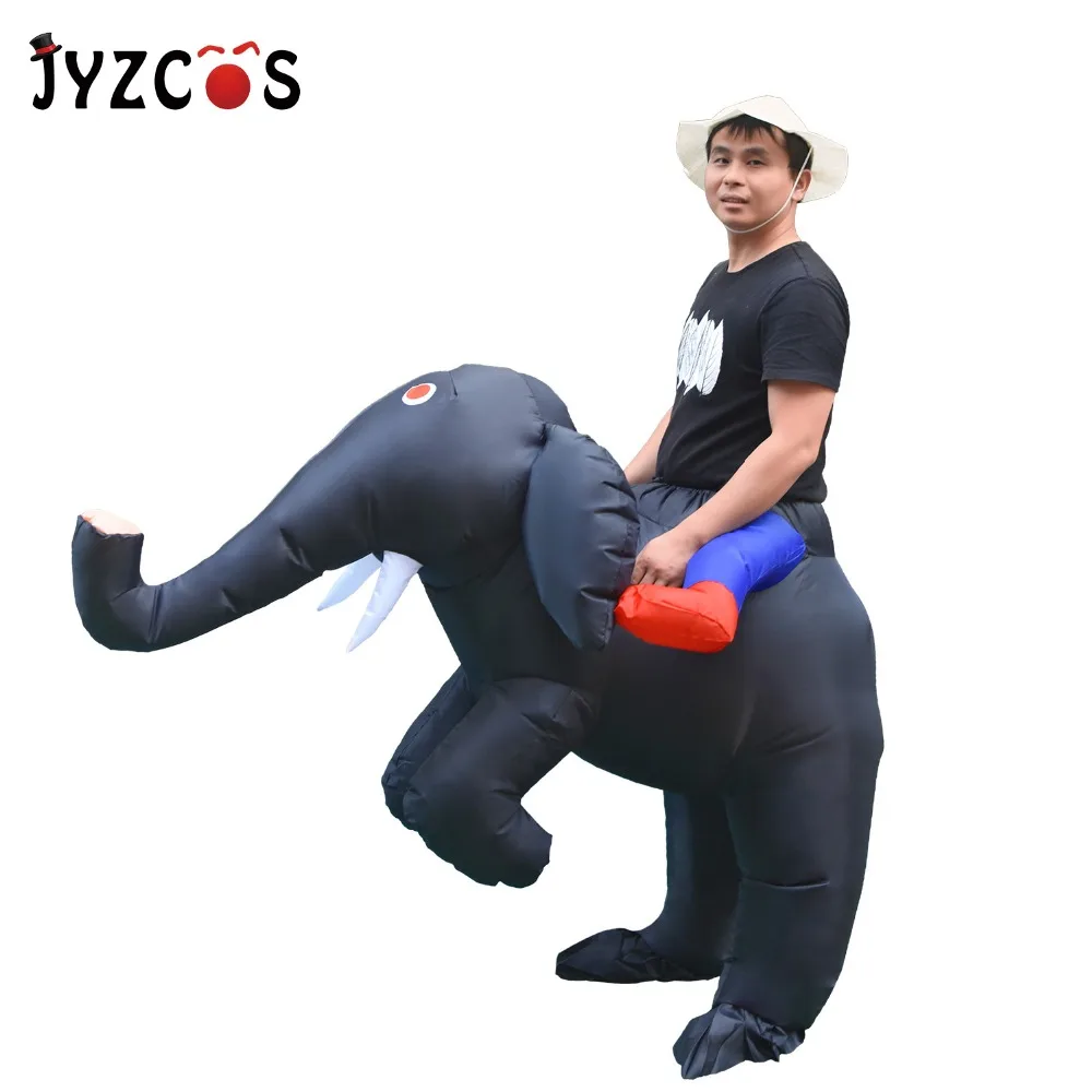 

JYZCOS 2018 Fan Operated Elephant Inflatable Costume Adult Kid Outfits Halloween Costume for Men Women Fancy Dress Party Cosplay