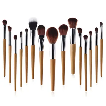

15Pcs/Set Professional Makeup Brushes Set Kit With Bag Makeup Foundation Contour Brushes Face Beauty Make-up Tools Kits 30