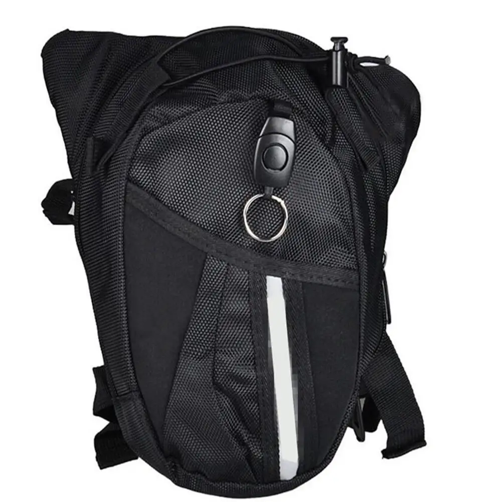 

Men Outdoor Nylon Polyester Black Drop Leg Waist Bag Crossbody Chest Pouch Fanny Pack