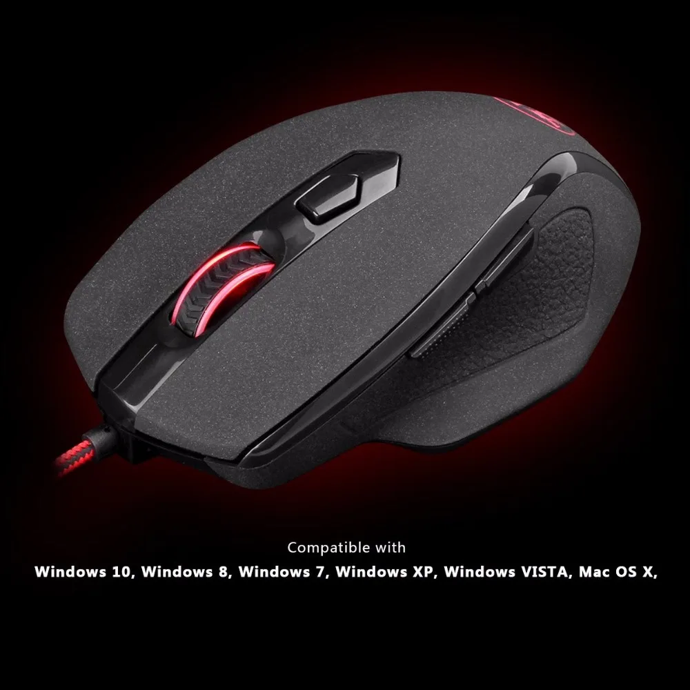 Redragon M709 Тигр 10000 dpi программируемая Проводная компьютерная игровая мышь с 7 кнопками для ноутбука ПК ноутбук компьютер MacBook