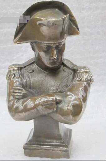 

bi002296 ART Bronze Statue Contemplation of napoleon Bust sculpture