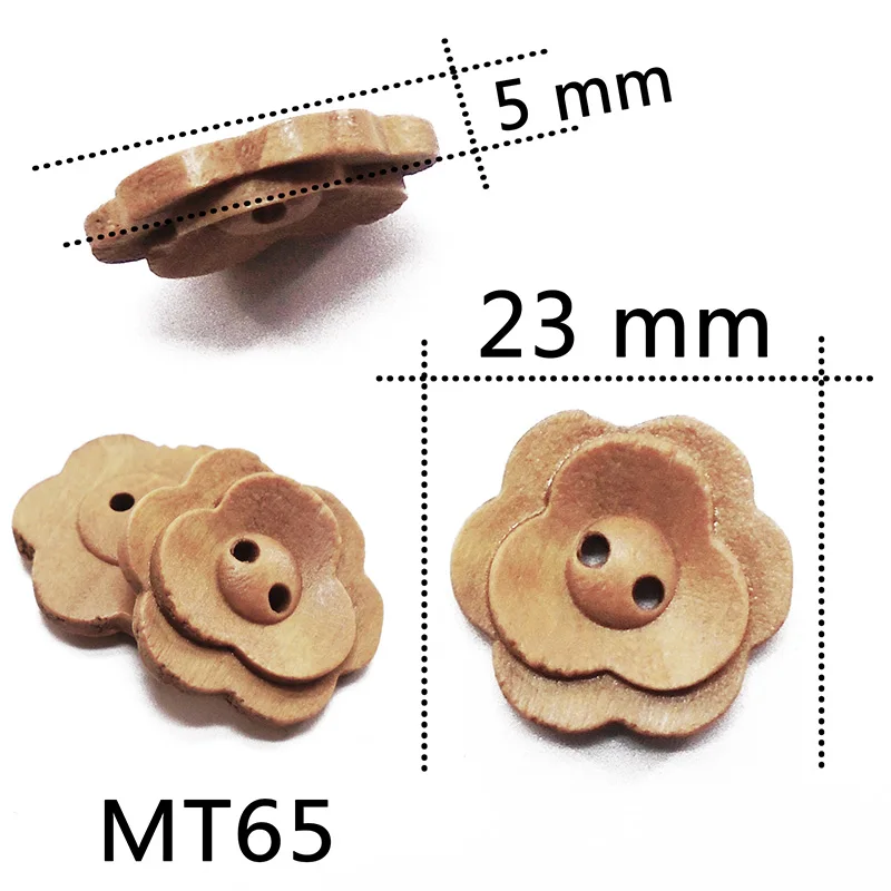 ZIEENE 5 шт. 10 шт. 20 шт. 30 шт. натуральные деревянные сливы цветок большие деревянные пуговицы для шитья Скрапбукинг для одежды шляпа Ручной работы 18-30 мм - Цвет: MT65