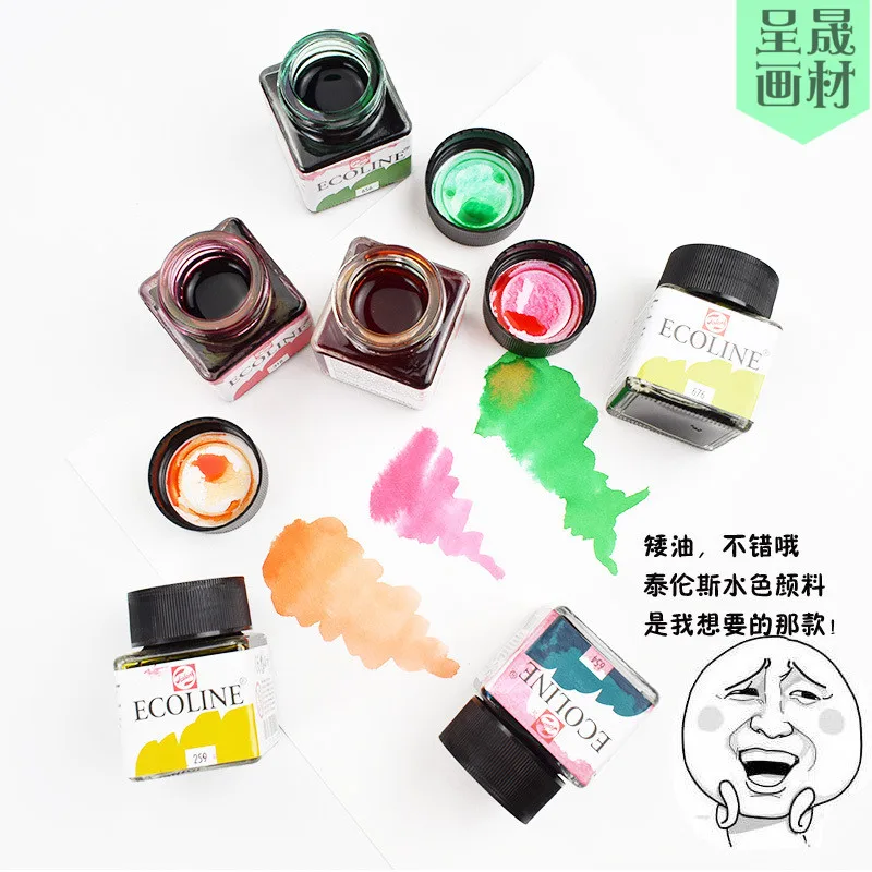 Import Watercolor Ink Icolon Transparent Aqua Liquid Watercolor Full Transparent Ink 30ML