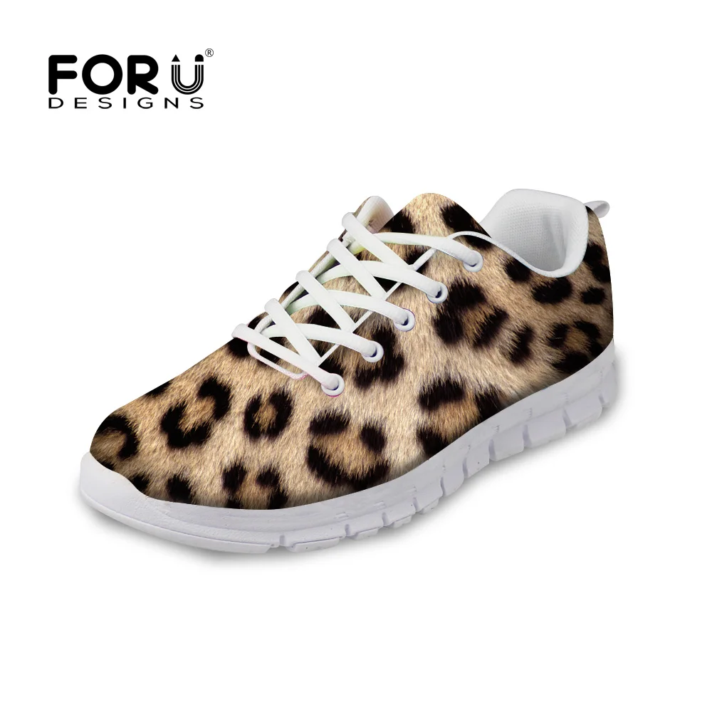 girls leopard print trainers