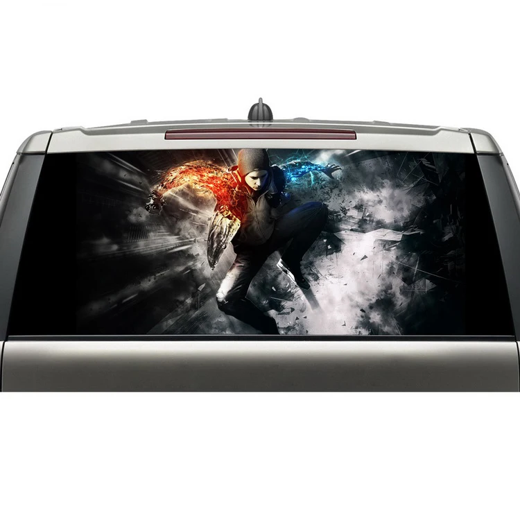 Personalized Custom Design 3d Print Graphic Car Rear Window Decal