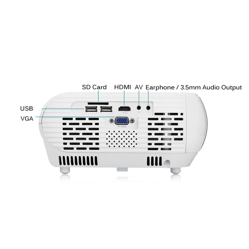 Светодиодный проектор ByJoTeCH W1 Full HD1080P 2500 люмен 3D видео домашний кинотеатр с