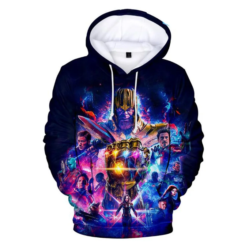 Marvel Avengers Endgame Superhero 3D Print Women Men Hooded Hoodies Sweatshirts Pullover Harajuku Funny Hip Hop Clothing Cosplay