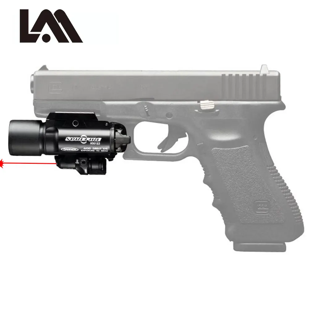 

Tactical Hunting X400 Airsoft Red Dot Laser Sight LED Flashlight Gun Light Weapons light for Weaver Picatinny Rails Mount