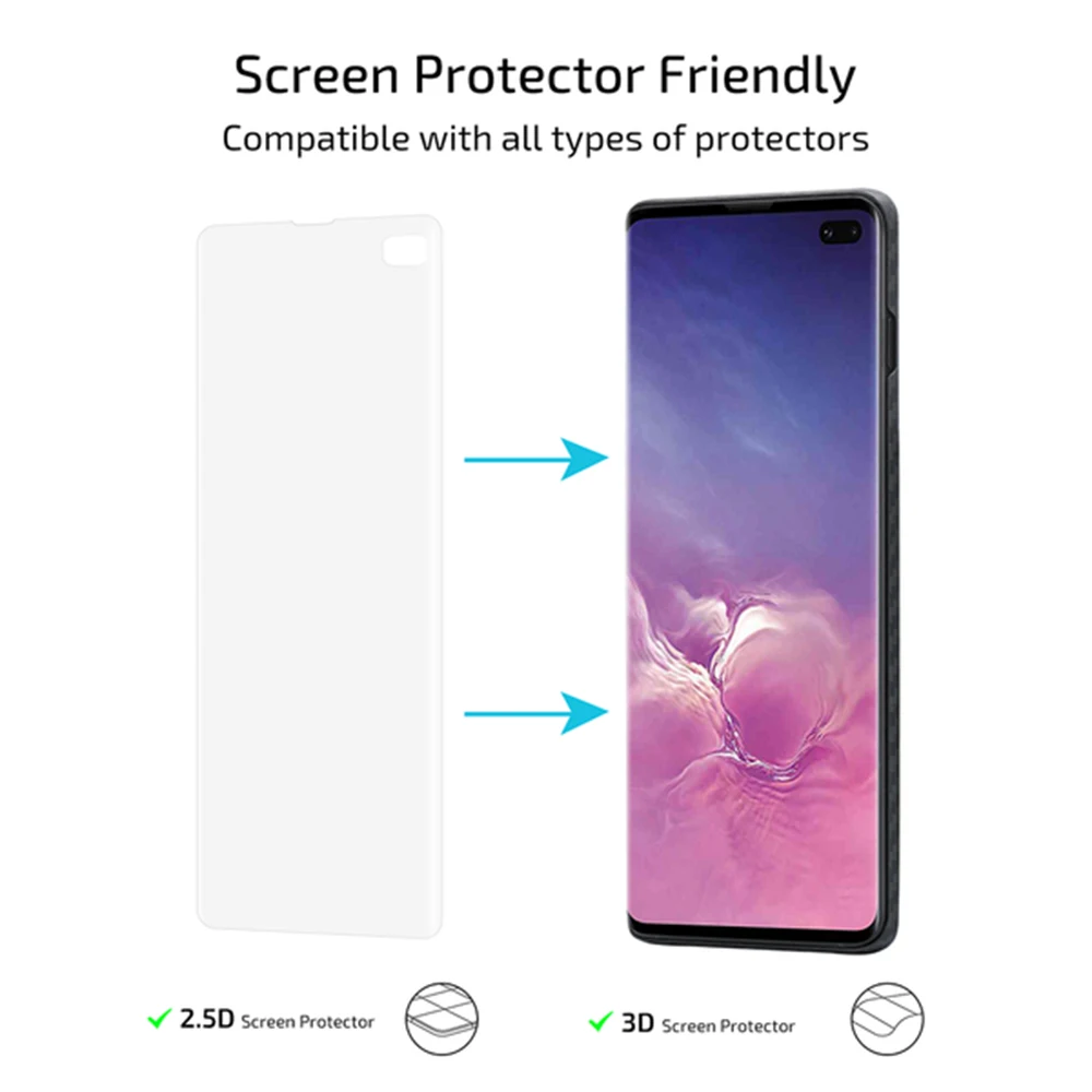 Чехол из настоящего арамидного волокна для Samsung Galaxy S10 Plus чехол с полной защитой